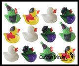 Costume Ducks -  Halloween Theme Rubber Duckies - Spooky Duck for Party or Trick or Treat