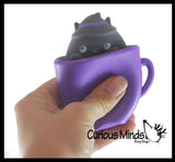 Halloween in a Cup - Surprise Character Pop Up Hide and Seek Fidget - Black Cat, Pumpkin, Frankenstein, Ghost - Small Novelty Toy Prize Gifts