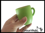 Halloween in a Cup - Surprise Character Pop Up Hide and Seek Fidget - Black Cat, Pumpkin, Frankenstein, Ghost - Small Novelty Toy Prize Gifts