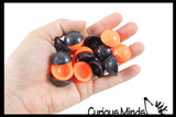 288 Piece Halloween Party Favor Set - Trick or Treat Spring Coils, Poppers, Glow Fingers, Pill Mazes, Bubbles , Small Novelty Toy Prize Assortment Gifts (24 Dozen)