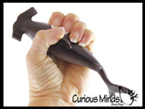 LAST CHANCE - LIMITED STOCK - Hammerhead Shark Stretchy and Squeezy Toy - Crunchy Bead Filled - Fidget Stress Ball