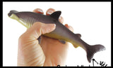 LAST CHANCE - LIMITED STOCK - Hammerhead Shark Stretchy and Squeezy Toy - Crunchy Bead Filled - Fidget Stress Ball