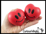Red Heart Valentine Themed Stress Balls - Unique Valentines Day Cards for Kids