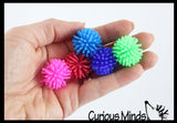 Soft 1" Mini Spike Hedge Balls -  Spiky Wooly Porcupine Balls - Sensory Novelty Toy - Fun Soft and Squishy