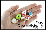Cute Holiday Treats Food Figurines Replicas - Math Counters, Sorting or Alphabet Objects
