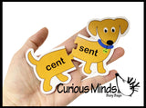 LAST CHANCE - LIMITED STOCK - CLEARANCE SALE - Homophone Dogs Matching Puzzle - Language Arts Teacher Supply - Different Meanings