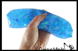 Jumbo Water Trick Snake Filled with Sparkle Streamers - Stress Toy - Slippery Tricky Wiggly Wiggler Tube - Squishy Wiggler Sensory Fidget Ball
