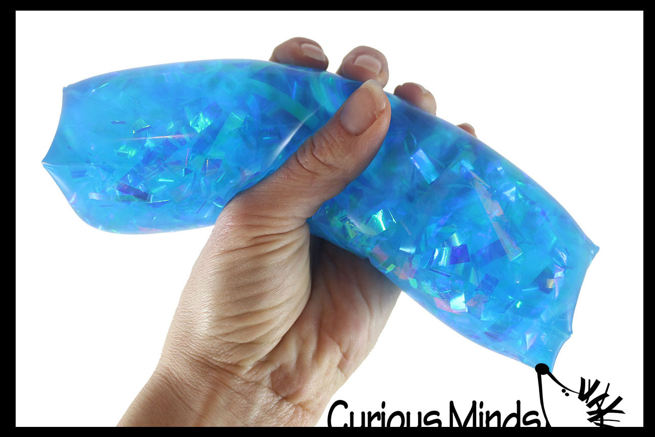 Jumbo Water Trick Snake Filled with Sparkle Streamers - Stress Toy - S