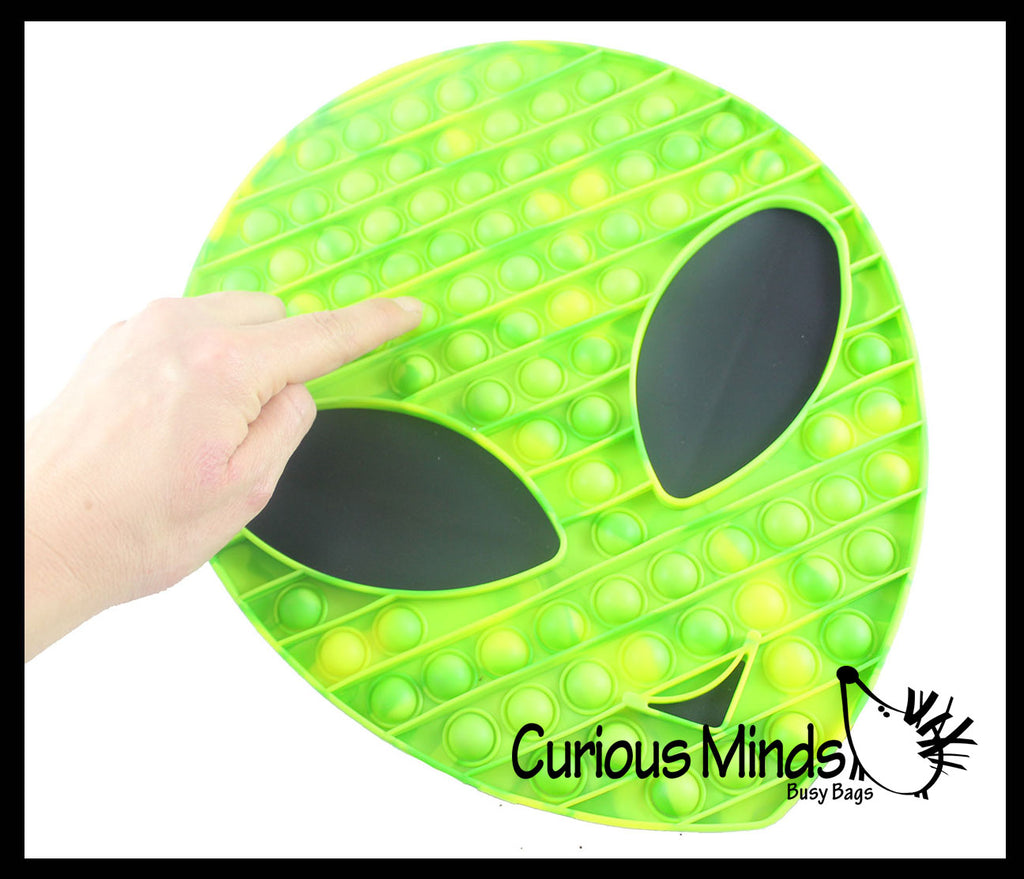 BULK - WHOLESALE - SALE - Jumbo Alien Bubble Pop Fidget Toy - Silicone Push Poke Bubble Wrap Fidget Toy - Press Bubbles to Pop - Bubble Popper Sensory Stress Toy