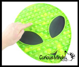BULK - WHOLESALE - SALE - Jumbo Alien Bubble Pop Fidget Toy - Silicone Push Poke Bubble Wrap Fidget Toy - Press Bubbles to Pop - Bubble Popper Sensory Stress Toy