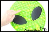 BULK - WHOLESALE - SALE - Jumbo Alien Bubble Pop Fidget Toy - Silicone Push Poke Bubble Wrap Fidget Toy - Press Bubbles to Pop - Bubble Popper Sensory Stress Toy