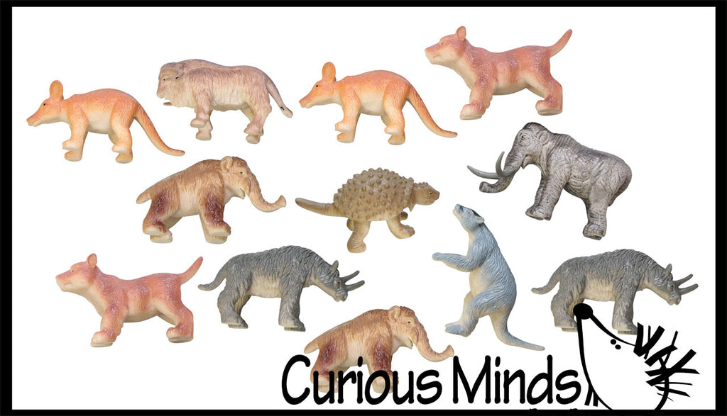 Miniature Ice Age Animal Figurines Replicas - Prehistoric