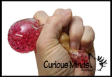 Water Bead Ball Filled Ice Cream Cone Squeeze Stress Ball  -  Sensory, Stress, Fidget Toy