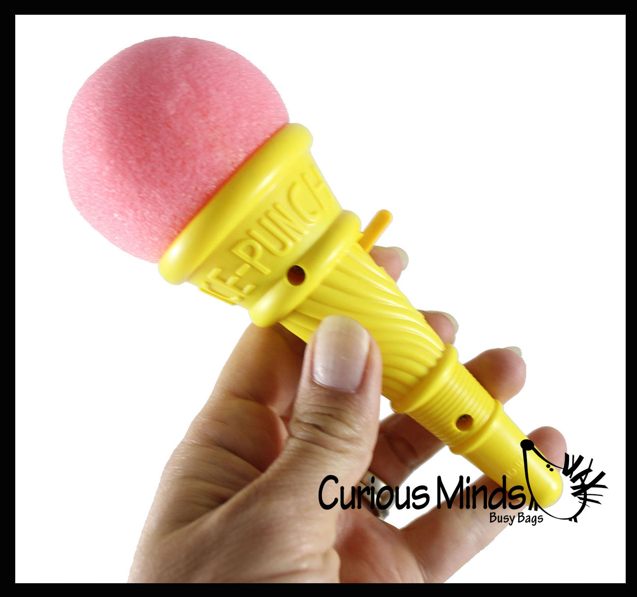 Small Ice Cream Cone Shooter Popper Toy - Foam Ball Shoots From Cone 