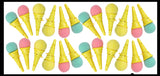 Small Ice Cream Cone Shooter Popper Toy - Foam Ball Shoots From Cone - Launcher Novelty Toy
