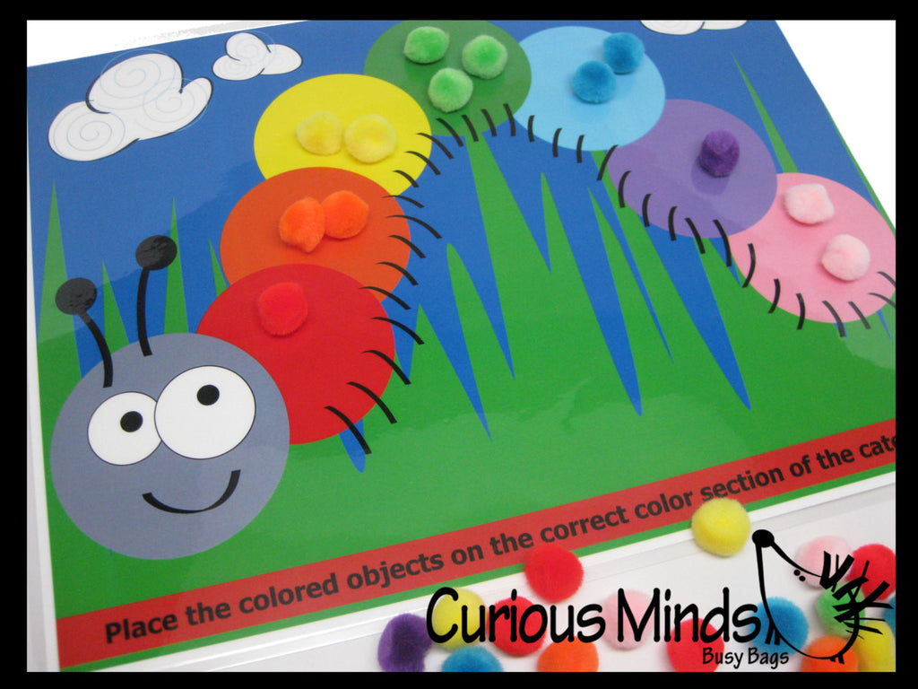 PDF DOWNLOAD - You Print- Color Sort Caterpillar Activity Page