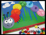 PDF DOWNLOAD - You Print- Color Sort Caterpillar Activity Page