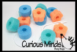 CLEARANCE - SALE - Toddler busy bag - lacing beads - Pool Noodle Beads