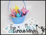 LAST CHANCE - LIMITED STOCK  - SALE - EASTER Busy Bag - Counting Eggs or Bunnies - Math Busy Bags Activity