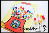 Color Matching Busy Bags: Placing Pom Poms