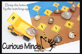 PDF File - YOU PRINT - Busy Bag - Construction Alphabet Matching Learning Game (TRUCK AND ROCKS NOT INCLUDED)