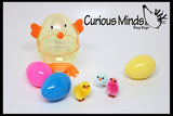 SALE - EASTER Basket Busy Bag filler - Eggs and Chicks in Chick Egg - Color Matching Busy Bag