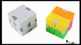 Infinity Cube - Magic Endless Folding Fidget Toy - Flip Over and Over - Bend and Fold Crazy Shapes Puzzle - ADD Anxiety