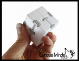 Infinity Cube - Magic Endless Folding Fidget Toy - Flip Over and Over - Bend and Fold Crazy Shapes Puzzle - ADD Anxiety
