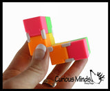 Infinity Cube - Magic Endless Folding Fidget Toy - Flip Over and Over - Bend and Fold Crazy Shapes Puzzle - ADD Anxiety
