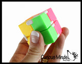 Infinity Cube - Magic Endless Folding Fidget Toy - Flip Over and Over - Bend and Fold Crazy Shapes Puzzle - ADD Anxiety