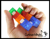 Heavy Infinity Cube - Magic Endless Folding Fidget Toy - Flip Over and Over - Bend and Fold Crazy Shapes Puzzle - ADD Anxiety