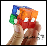 Heavy Infinity Cube - Magic Endless Folding Fidget Toy - Flip Over and Over - Bend and Fold Crazy Shapes Puzzle - ADD Anxiety