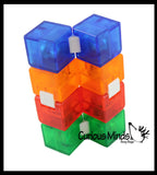 Heavy Infinity Cube - Magic Endless Folding Fidget Toy - Flip Over and Over - Bend and Fold Crazy Shapes Puzzle - ADD Anxiety