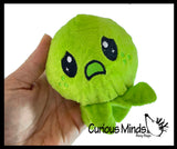 BULK - WHOLESALE -  SALE - Cute Octopus Animal Happy Sad Plush Flip Inside Out Animals on Clip - Flip From Happy to Angry - Reversible
