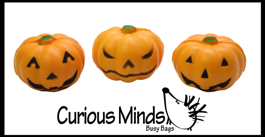 Jack-O-Lantern Stress Ball  -  Sensory, Stress, Fidget Toy