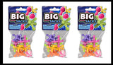 Large Neon Plastic Jacks Game Sets - Classic Game - Party Favors - Gift Bags - Prizes