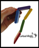 Jacob's Ladder Click Clack Fidget Toy - Classic Wooden Optical Illusion Toy
