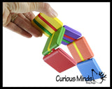 Jacob's Ladder Click Clack Fidget Toy - Classic Wooden Optical Illusion Toy
