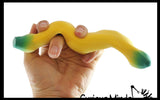 LAST CHANCE - LIMITED STOCK  - SALE - Set of 5 Fun Banana Toys - Moldable Sensory, Stress, Squeeze Fidget Toy ADHD Special Needs Soothing OT Water Beads