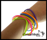 Jelly Bracelets - Bright Smooth Bracelets -  Sensory Fidget Toy - Jewelry 80's 90's