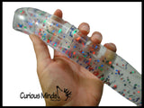 Giant 9.5" Long Water Filled Tube Snake Stress Toy - Squishy Wiggler Sensory Fidget Ball
