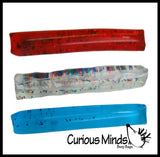 Giant 9.5" Long Water Filled Tube Snake Stress Toy - Squishy Wiggler Sensory Fidget Ball