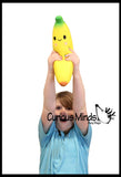JUMBO Banana Squishy Slow Rise Foam Fruit -  Scented Sensory, Stress, Fidget Toy