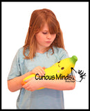 JUMBO Banana Squishy Slow Rise Foam Fruit -  Scented Sensory, Stress, Fidget Toy