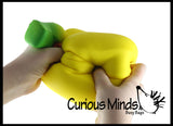 JUMBO Banana Squishy Slow Rise Foam Fruit -  Scented Sensory, Stress, Fidget Toy