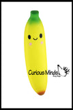 JUMBO Banana Squishy Slow Rise Foam Fruit -  Scented Sensory, Stress, Fidget Toy