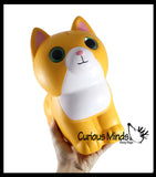JUMBO Cat Squishy Slow Rise Foam Pet Animal Toy -  Scented Sensory, Stress, Fidget Toy