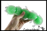 Jumbo Caterpillar Water Bead Filled Squeeze Stress Ball - Sensory, Stress, Fidget Toy - Soothing