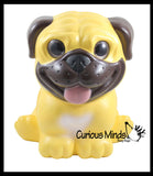 JUMBO Pug Dog Squishy Slow Rise Foam Pet Animal Toy -  Scented Sensory, Stress, Fidget Toy