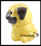 JUMBO Pug Dog Squishy Slow Rise Foam Pet Animal Toy -  Scented Sensory, Stress, Fidget Toy